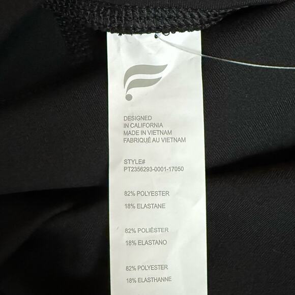 Fabletics NEW Oasis PureLuxe High Waisted Pocket Kick Flare Black Leggings Large - Picture 6 of 7